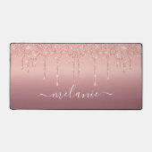 Rose für Ihren Namen Schreibtischunterlage (Vorderseite)