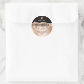 Rose für Karosseriebutter Runder Aufkleber (Tasche)