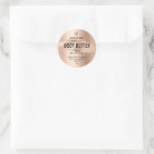 Rose für Karosseriebutter Runder Aufkleber (Tasche)