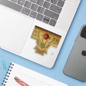 Rose für Kunst und Handwerk, Handwerker oder Missi Aufkleber (Laptop mit iPhone)