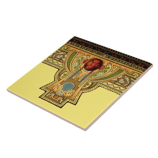 Rose für Kunst und Handwerk, Handwerker oder Missi Fliese (Seite)