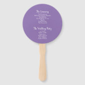 Rose für lila Zuckergüsse Blumenkuchen Fächer (Rückseite)