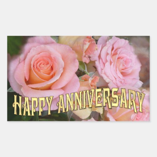 Rose für meine Liebe ~ Danke, Stickers (Vorderseite)