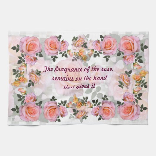 Rose für meine Liebe ~ Küchentücher # 3 (Horizontal)