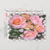 Rose für meine Liebe ~ Postcard # 2 Postkarte (Vorne/Hinten)
