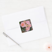 Rose für meine Liebe ~ Square Stickers (Umschlag)