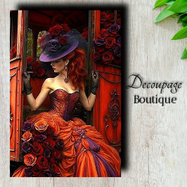 Rose für Mitternacht Seidenpapier