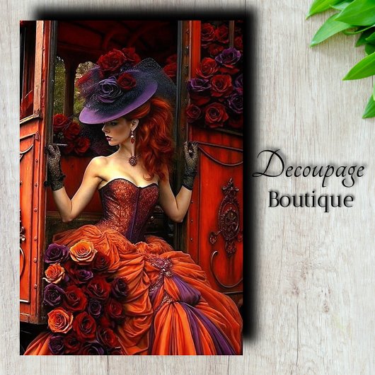 Rose für Mitternacht Seidenpapier