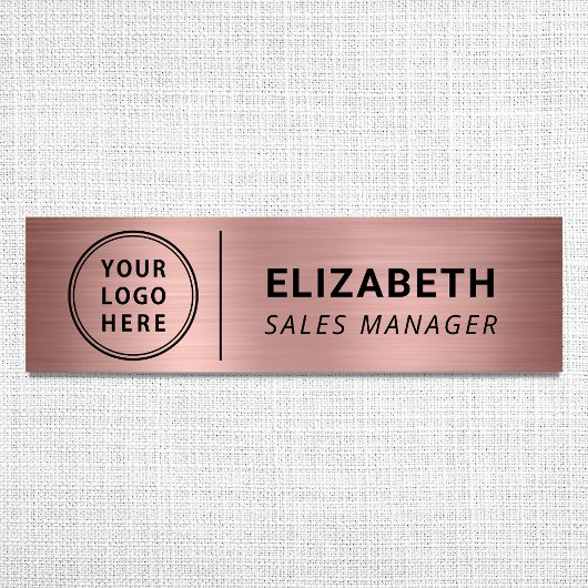 Rose für moderne Firmenlogo Namensschild