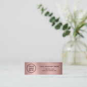 Rose für moderne Logos QR Code Mini Visitenkarte (Stehend Vorderseite)