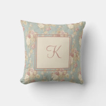 Rose für Monogramm Weiß und Rosa Blau