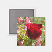 Rose für Mutter/glücklicher Muttertag Magnet (Vorderseite/Rückseite)
