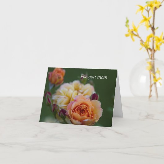 Rose für Muttertagskarte Karte (Gelbe Blume)