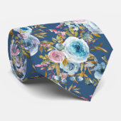 Rose für narbenblaues Rosa, Blumengrün Krawatte (Gerollt)