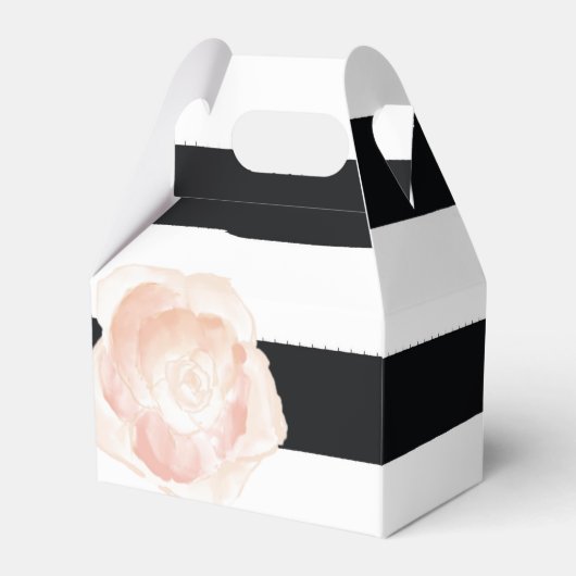 Rose für schwarze und weiße Wasserfarben Geschenkschachtel (Vorderseite)
