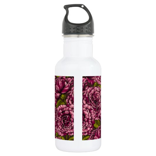 Rose für Sie Edelstahlflasche (Rückseite)