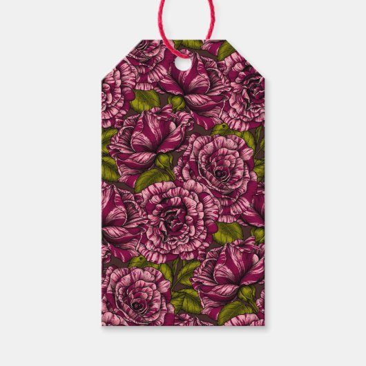 Rose für Sie Geschenkanhänger (Vorderseite)