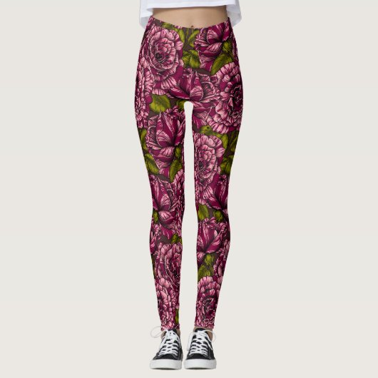 Rose für Sie Leggings (Vorderseite)