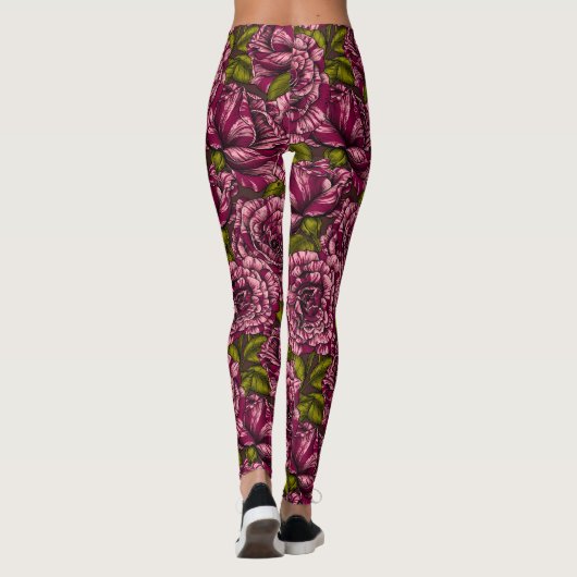 Rose für Sie Leggings (Rückseite)