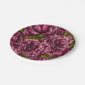 Rose für Sie Pappteller (Schrägansicht)