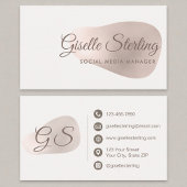 Rose für Social Media Manager Visitenkarte