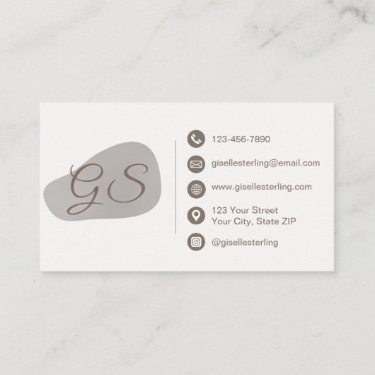 Rose für Social Media Manager Visitenkarte (Rückseite)