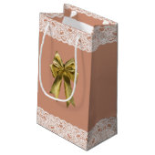 Rose für Spitzengeschenke Kleine Geschenktüte (Rückseite Schrägansicht)