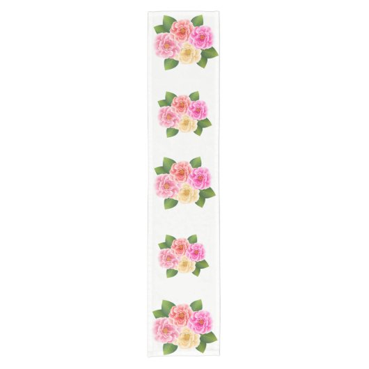 Rose für Tischläufer (Vorderseite)