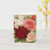 Rose für Vintage Gartenarbeit Karte (Gelbe Blume)