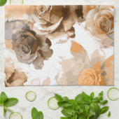Rose für Wasserfarben 2 Geschirrtuch (Gefaltet)