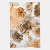 Rose für Wasserfarben 2 Geschirrtuch (Vertikal)