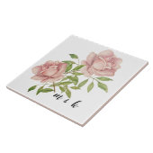 Rose für Wasserfarben, Blush Violet Fliese (Seite)