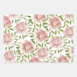 Rose für Wasserfarben, Blush Violet Geschenkpapier Set