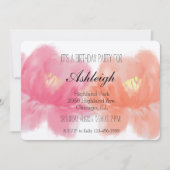 Rose für Wasserfarben Einladung (Vorderseite)