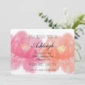 Rose für Wasserfarben Einladung (Stehend Vorderseite)