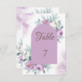 Rose für Wasserfarben Einladung (Vorne/Hinten)