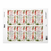 Rose für Wasserfarben - Etikett für Reinigungsmitt