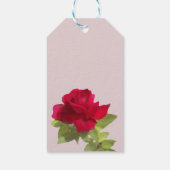 Rose für Wasserfarben Geschenkanhänger (Rückseite)