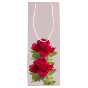 Rose für Wasserfarben Geschenktüte Für Weinflaschen