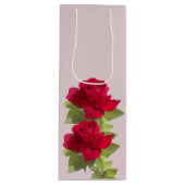 Rose für Wasserfarben Geschenktüte Für Weinflaschen (Vorderseite)