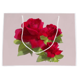 Rose für Wasserfarben Große Geschenktüte