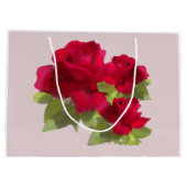 Rose für Wasserfarben Große Geschenktüte (Rückseite)