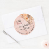 Rose für Wasserfarben, hausgemachte BODY BUTTER Runder Aufkleber (Umschlag)