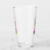 Rose für Wasserfarben in rosa Ziertönen Glas (Links)