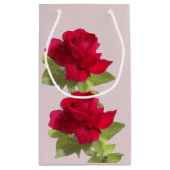 Rose für Wasserfarben Kleine Geschenktüte (Rückseite)