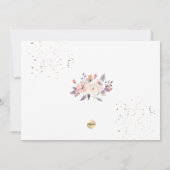 Rose für Wasserfarben - Kommunion Vielen Dank Einladung (Rückseite)