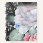 Rose für Wasserfarbenkarton - Bullet-Journal Notizblock (Vorderseite)