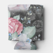 Rose für Wasserfarbenkarton Dosenkühler (Rückseite)