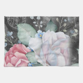 Rose für Wasserfarbenkarton Geschirrtuch (Horizontal)