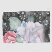Rose für Wasserfarbenkarton Golfhandtuch (Horizontal)